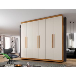 Guarda Roupa 6 Portas New Master Cinamomo Off Benetil