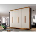Ver imagem 1 de Guarda Roupa 6 Portas New Master Cinamomo Off Benetil