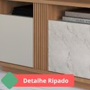 Ver imagem 3 de Rack para Tv de até 80 Polegadas com Detalhe Ripado e 3 Portas Marmorizadas Roma