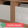 Rack para Tv de até 80 Polegadas com Detalhe Ripado e 3 Portas Marmorizadas Roma espresso móveis - 3