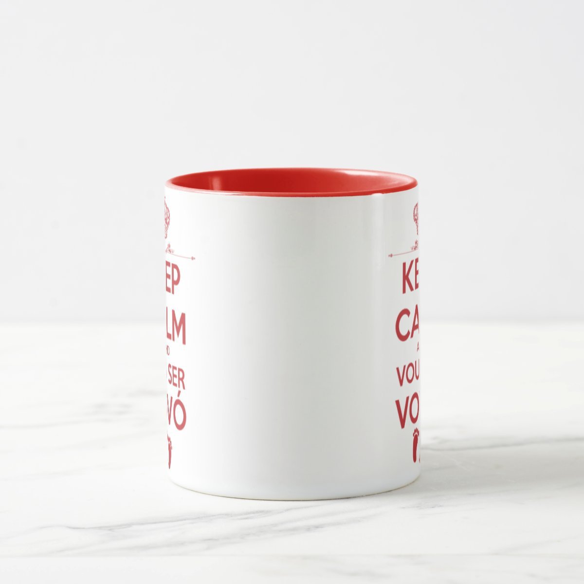 Caneca Personalizada Anúncio De Gravidez Para Avó Keep Calm - 3