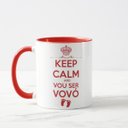 Ver imagem 2 de Caneca Personalizada Anúncio de Gravidez para Avó Keep Calm