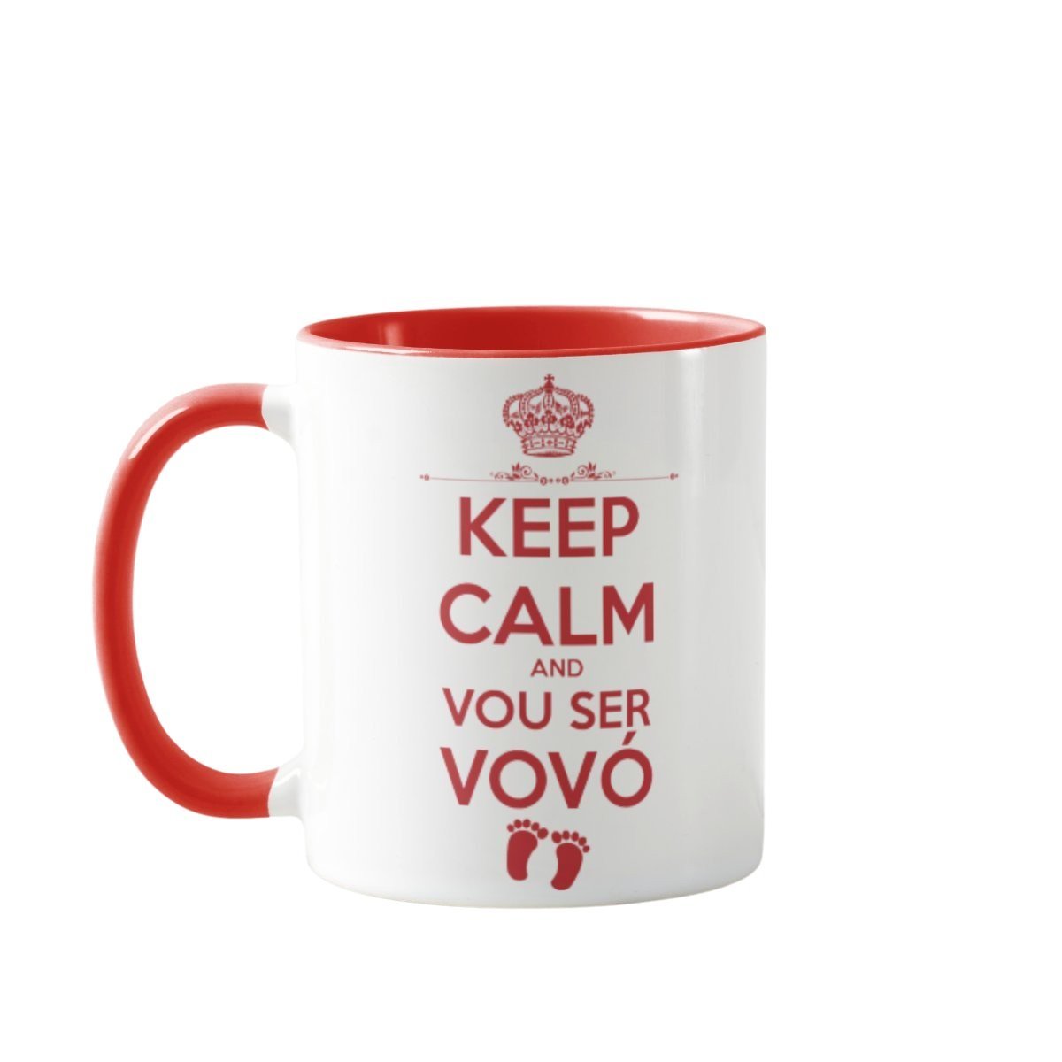 Caneca Personalizada Anúncio De Gravidez Para Avó Keep Calm