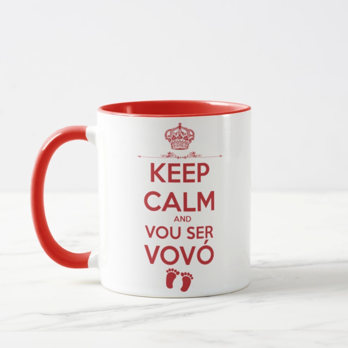 Caneca Personalizada Anúncio De Gravidez Para Avó Keep Calm - 2