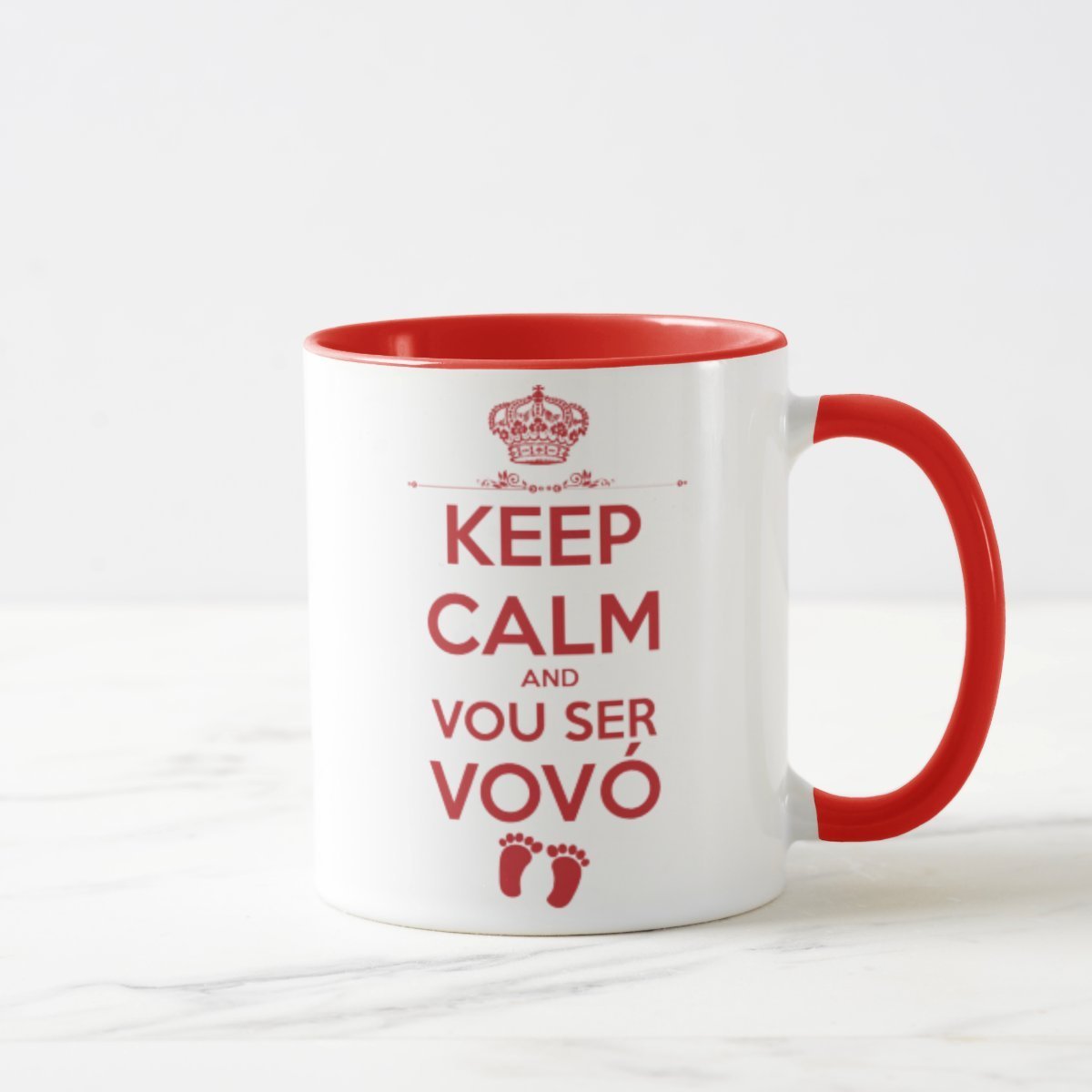 Caneca Personalizada Anúncio De Gravidez Para Avó Keep Calm - 4