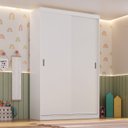 Ver imagem 1 de Guarda Roupa Infantil/Juvenil 2 Portas 2 Gavetas Branco