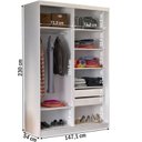 Ver imagem 4 de Guarda Roupa Infantil/Juvenil 2 Portas 1 Espelho 2 Gavetas Branco