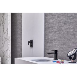 Misturador Monocomando Bica Baixa de Mesa para Lavatório Deca Unic Black Matte - 2
