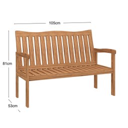 Conjunto para Jardim de Madeira Eucalipto Solaris com Almofada Yescasa - 4