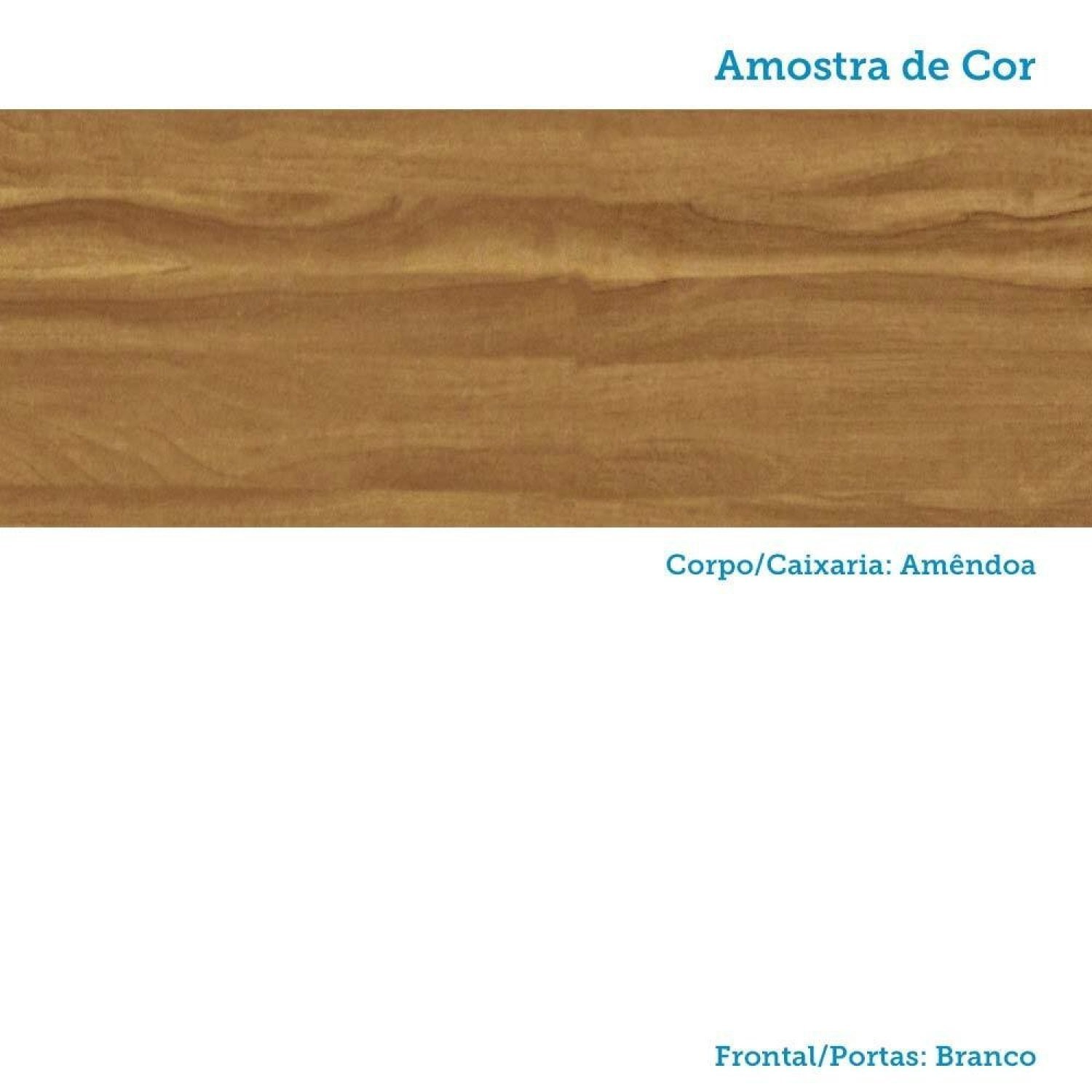 Armário Aéreo de Cozinha 80cm com 2 Portas Basculantes e Nicho 100% Mdf Vicenza espresso Móveis - 7