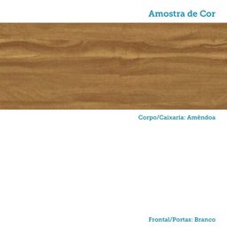 Armário Aéreo de Cozinha 80cm com 2 Portas Basculantes e Nicho 100% MDF Vicenza Espresso Móveis - 8