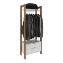 Ver imagem 2 de Armário Closet com Gaveta Az1011 Amêndoa/branco Tecnomobili