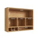 Ver imagem 6 de Armário Aéreo de Cozinha 120cm 2 Portas Basculantes Vidro Reflecta 100% MDF Vicenza Espresso Móveis