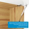 Armário Aéreo de Cozinha 120cm 2 Portas Basculantes Vidro Reflecta 100% MDF Vicenza Espresso Móveis - 9