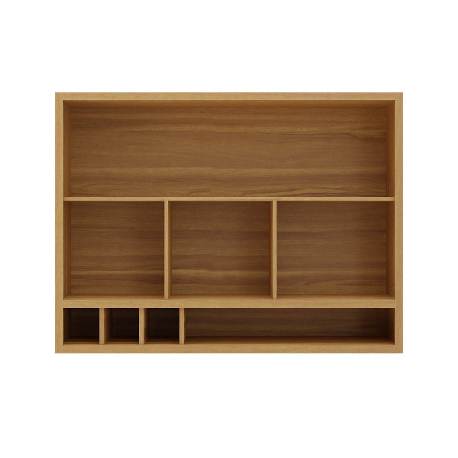 Armário Aéreo de Cozinha 120cm com 2 Portas Basculantes e Vidro Reflecta 100% Mdf Vicenza Espresso M - 2