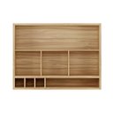 Ver imagem 5 de Armário Aéreo de Cozinha 120cm 2 Portas Basculantes Vidro Reflecta 100% MDF Vicenza Espresso Móveis Branco/Amêndoa