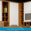 Ver imagem 7 de Armário Aéreo de Cozinha Canto Reto com 1 Porta e Mini Adega 100% MDF Vicenza Espresso Móveis