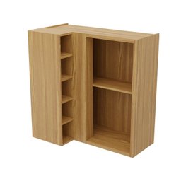 Armário Aéreo de Cozinha Canto Reto com 1 Porta e Mini Adega 100% MDF Vicenza Espresso Móveis - 3