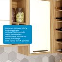 Ver mais imagens de Armário Aéreo de Cozinha Canto Reto com 1 Porta e Mini Adega 100% MDF Vicenza Espresso Móveis