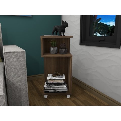 Mesinha Lateral Apoio de Centro Canto Aparador / Freijó