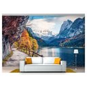 Ver imagem 1 de Papel De Parede Estrada Caminho Floresta 3D 7,50m² Nes104