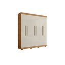 Ver imagem 1 de Guarda Roupas Casal Porto Bello Plus Cedro/areia Roupeiro