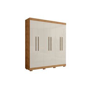 Guarda Roupas Casal Porto Bello Plus Cedro/areia Roupeiro