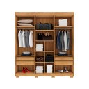 Ver imagem 3 de Guarda Roupas Casal Porto Bello Plus Cedro/areia Roupeiro