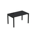 Ver imagem 1 de Escrivaninha Mesa Escritório Plataforma para 1 Pessoa com Caixa de Tomada Psc 110cm Industrial Preto Cinza