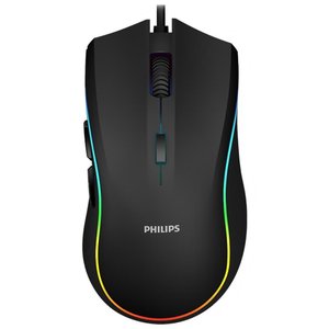 Mouse Gamer Philips G403 Momentum Usb - Rgb - Preto - 6400 Dpi - 7 Botões
