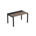 Ver imagem 1 de Escrivaninha Mesa Escritório Plataforma para 1 Pessoa com Caixa de Tomada Psc 120cm Industrial Walnut e Preto Cinza