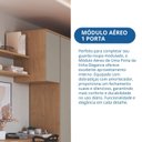 Ver imagem 6 de Módulo Aéreo para Quarto 1 Porta Elegance Cinza/Angelin/Niquel