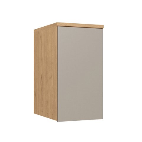 Módulo Aéreo para Quarto 1 Porta Elegance Cinza/Angelin/Niquel