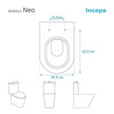 Ver imagem 5 de Assento Sanitário Poliéster para Louça Neo (incepa) Aço (reb. Oculto) Branco