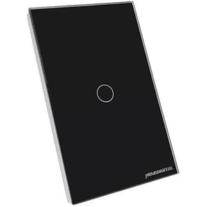 Interruptor Inteligente Wi-fi 1 Botão Touch Preto