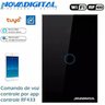 Interruptor Inteligente Wi-fi 1 Botão Touch Preto - 9