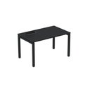 Ver imagem 1 de Escrivaninha Mesa Escritório Plataforma para 1 Pessoa com Caixa de Tomada Psc 150cm Industrial Preto Cinza