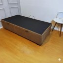 Ver imagem 6 de Cama Box Baú Blindada com Colchão Riviera Molas Ensacadas 25cm:suede Marrom/solteiro