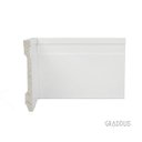 Ver imagem 3 de Rodapé Frisado 10cm Poliestireno Slim 10mm 2,40 Metro Linear Branco Graddus
