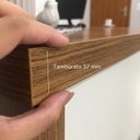 Ver mais imagens de Escrivaninha Mesa Escritório em L Chefia com em Tamburato Y37 3 Gavetas 2 Portas 180cm Freijó com Br