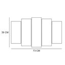 Ver imagem 4 de Kit Quadro Decorativo Religioso para Sala de Estar 73x39cm - Pallazio