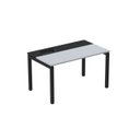 Ver imagem 1 de Escrivaninha Mesa Escritório Plataforma para 1 Pessoa com Caixa de Tomada Psc 140cm Industrial Cinza e Preto