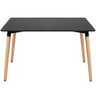 Mesa de Jantar Retangular Eames 80 X 120 Cm Preto + 4 Cadeiras Eiffel Dsw Rosa Claro - 7