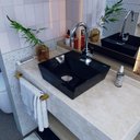 Ver imagem 1 de Cuba de Apoio para Banheiro Aq33 Angular Volcano