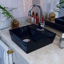 Ver imagem 5 de Cuba de Apoio para Banheiro Aq33 Angular Volcano