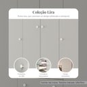 Ver imagem 4 de Jogo de Quarto com Cama Solteiro e Guarda-Roupa 4 Portas 2 Gavetas Lira Multimóveis MP4836 Branco/