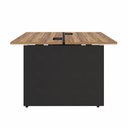 Ver imagem 2 de Plataforma P/ 2 Pessoas 1,20m X 1,20m Pé Painel Nogal Pr F5 Cor:nogal com Preto