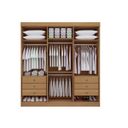 Ver imagem 2 de Guarda Roupa Casal 6 Portas Colibri D Doro Móveis - Cinamomo