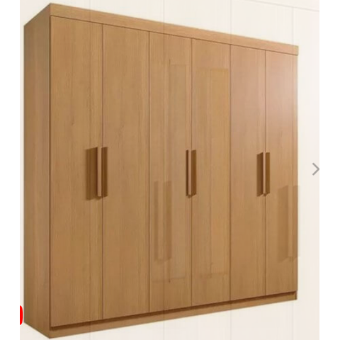 Guarda Roupa Casal 6 Portas Colibri D Doro Móveis - Cinamomo