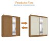 Guarda-roupa Casal Flex com Espelho 2 Portas 3 Gavetas Pantanal - 12